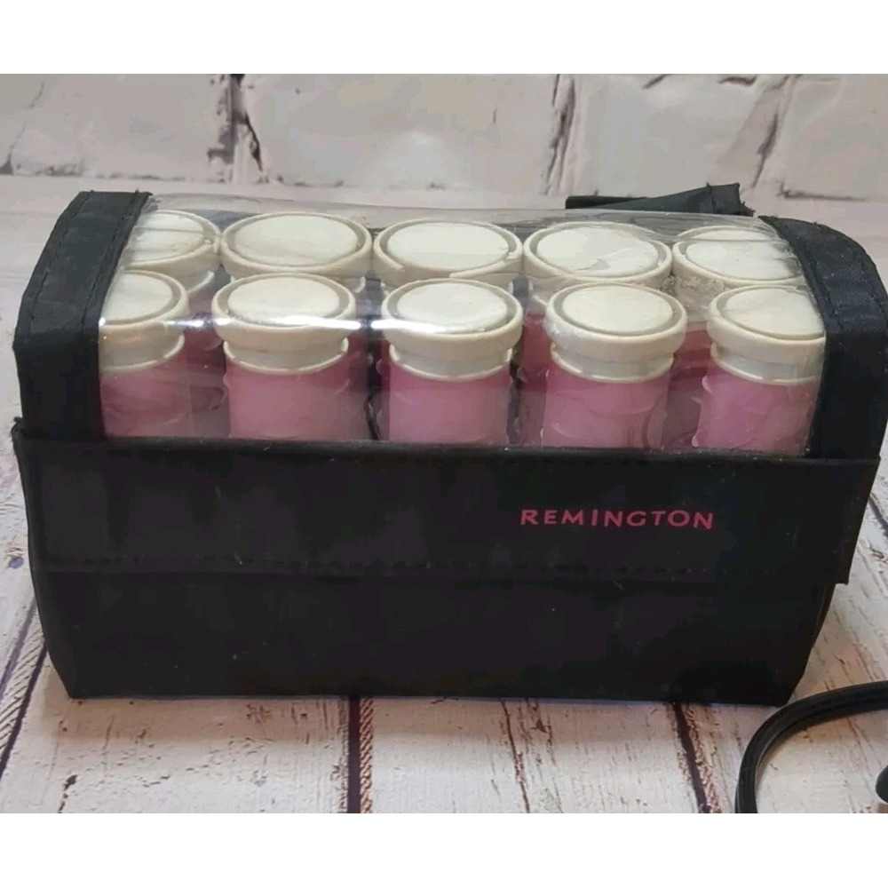 Remington Hot Curlers Heated Rollers Hair Compact Travel Pageants H-1012 Pink